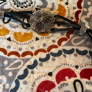 Silver and Black Women's Belt, adjustable